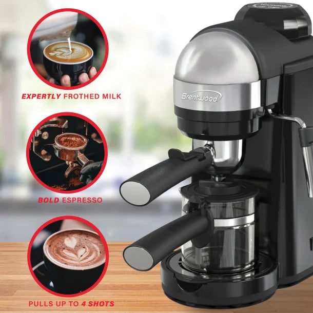 Brentwood® 20-Ounce 800-Watt Espresso and Cappuccino Maker