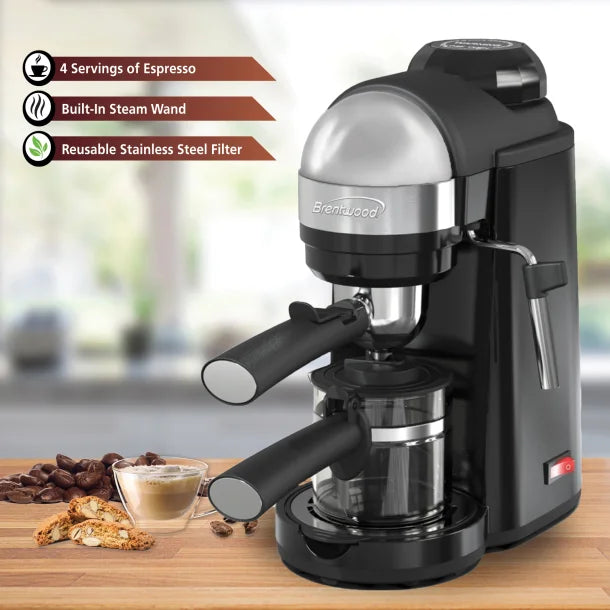 Brentwood® 20-Ounce 800-Watt Espresso and Cappuccino Maker
