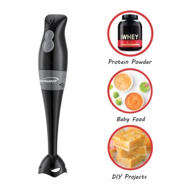 Brentwood® 2-Speed 200-Watt Hand Blender (Black)