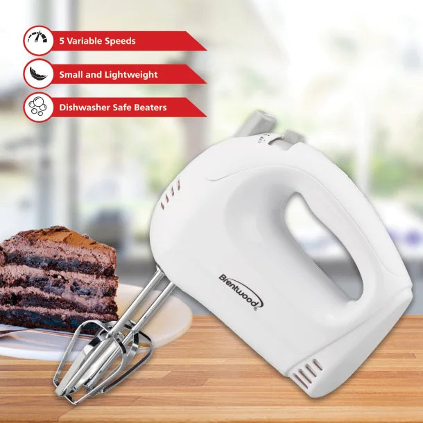 Brentwood® 150-Watt 5-Speed Hand Mixer
