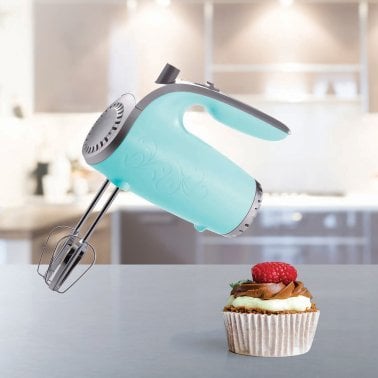 Brentwood® Lightweight 5-Speed 150-Watt Electric Hand Mixer (Blue)