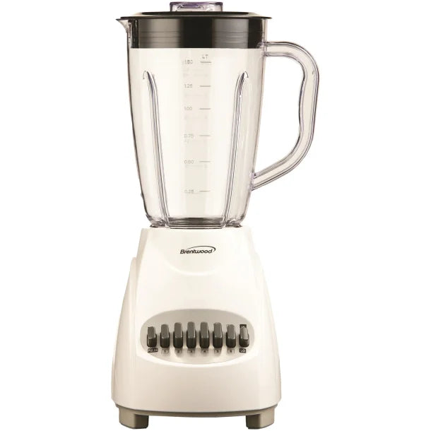 Brentwood® 50-Ounce 12-Speed + Pulse Blender (White)