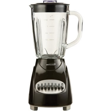 Brentwood® 42-Ounce 12-Speed + Pulse Electric Blender with Glass Jar (Black)
