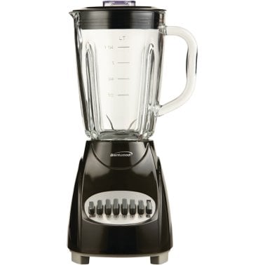 Brentwood® 42-Ounce 12-Speed + Pulse Electric Blender with Glass Jar (Black)