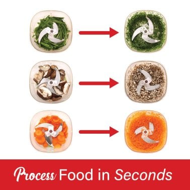 Brentwood® Food Processor with 8-Cup Storage Container, Stainless Steel Blades, and Paddle Mixer