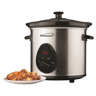 Brentwood® 3-Qt. 170-Watt Slow Cooker (Stainless Steel)