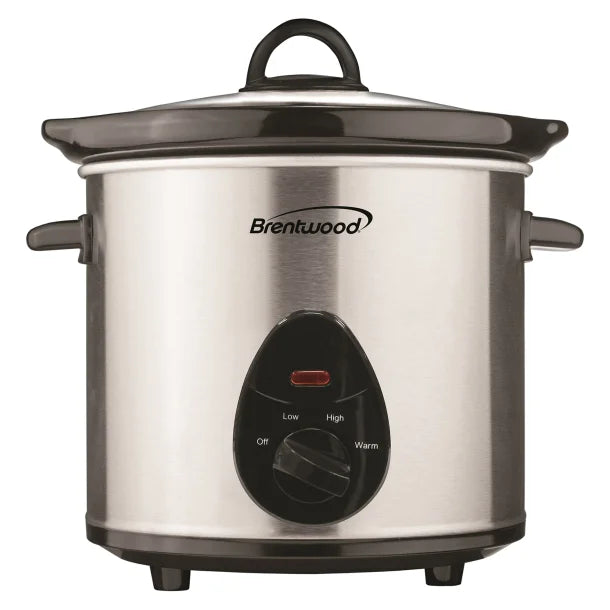 Brentwood® 3-Qt. 170-Watt Slow Cooker (Stainless Steel)