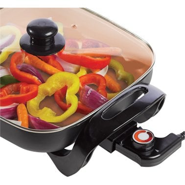 Brentwood® 12-Inch Nonstick Copper Electric Skillet