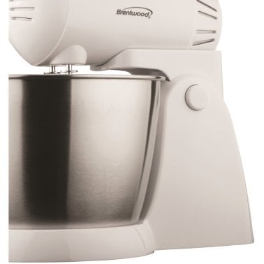 Brentwood® 5-Speed + Turbo Electric Stand Mixer with Bowl (White)