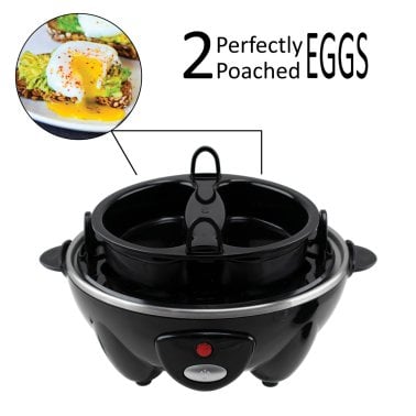 Brentwood® Electric Egg Cooker with Auto Shutoff (Black)