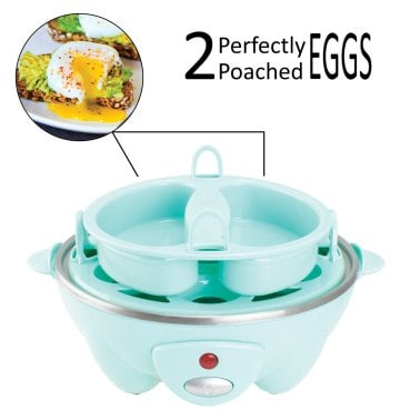 Brentwood® Electric Egg Cooker with Auto Shutoff (Blue)