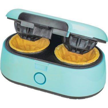 Brentwood® Just For Fun 2-Waffle Electric Waffle Bowl Maker, Blue