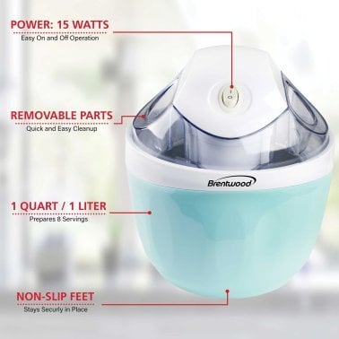 Brentwood® Just For Fun 1-Qt. Ice Cream and Sorbet Maker