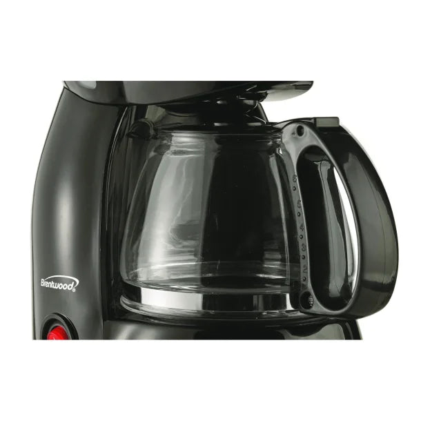 Brentwood® 650-Watt 4-Cup Coffee Maker (Black)