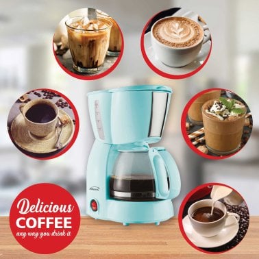 Brentwood® 650-Watt 4-Cup Coffee Maker (Blue)