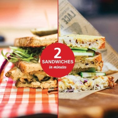 Brentwood® Nonstick Compact Dual Sandwich Maker (Black)