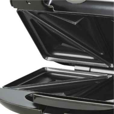 Brentwood® Nonstick Compact Dual Sandwich Maker (Black)