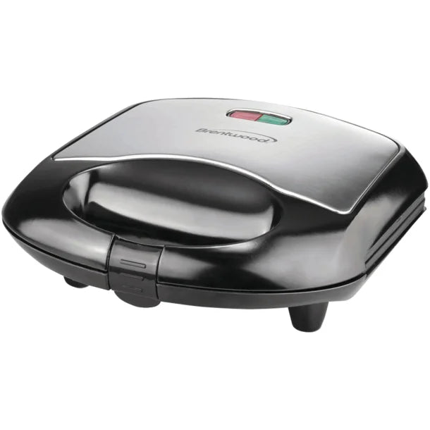 Brentwood® Nonstick Compact Dual Sandwich Maker (Black)