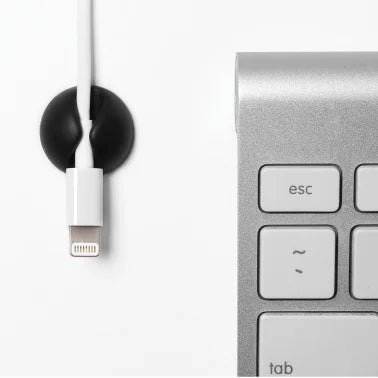 Bluelounge® CableDrop® Mini Multipurpose Cable Clips, 9 Count (Black)