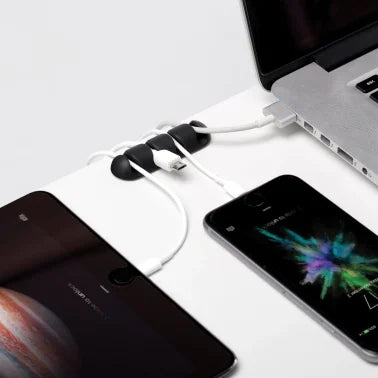 Bluelounge® CableDrop® Multi Multiple-Cable Router Clips, 2 Count (Black)