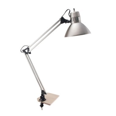 V-Light 34-In. LED Swing-Arm Brushed Nickel Clamp-on Desk Lamp