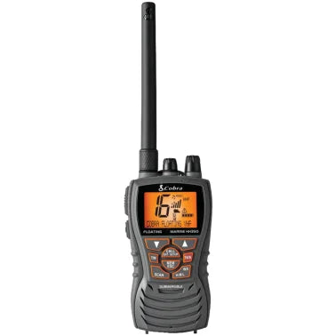 Cobra Marine® Marine 6-Watt Floating VHF Radio (Black)
