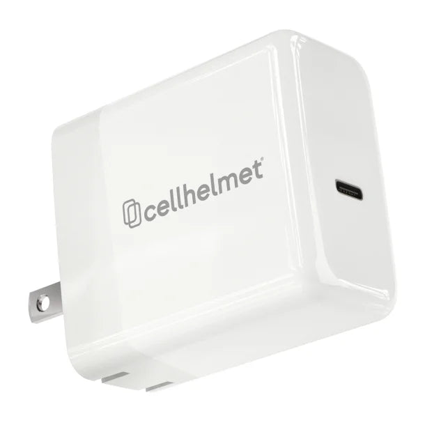 cellhelmet® 45-Watt Single USB-C® Power Delivery Wall Charger, White