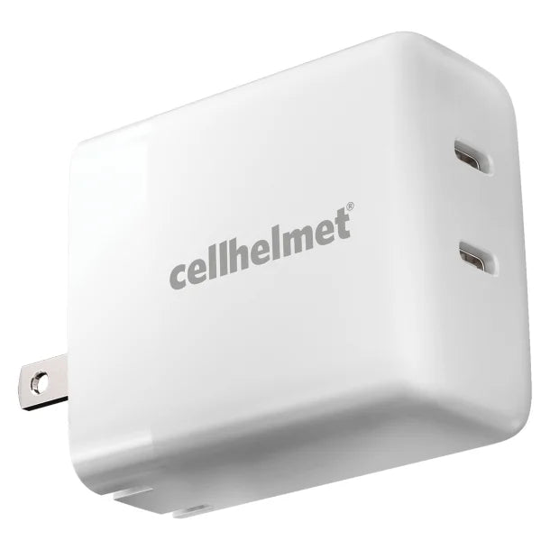 cellhelmet® 20-Watt Dual Wall Charger with 2 USB-C® Ports