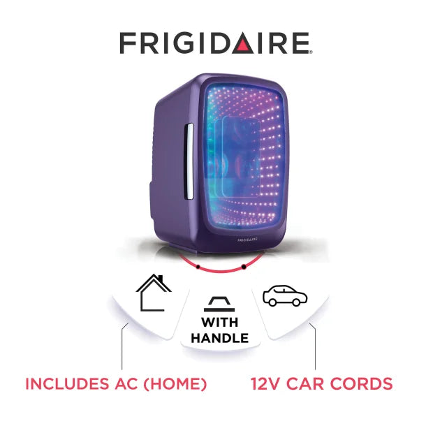Frigidaire® 6-Can Retro Gaming Light-up Portable Beverage Mini Fridge, EFMIS179 (Purplehaze)