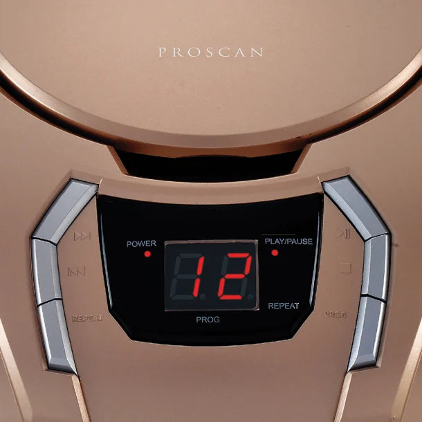 Proscan® CD/Radio Boom Box, PRCD261 (Champagne)