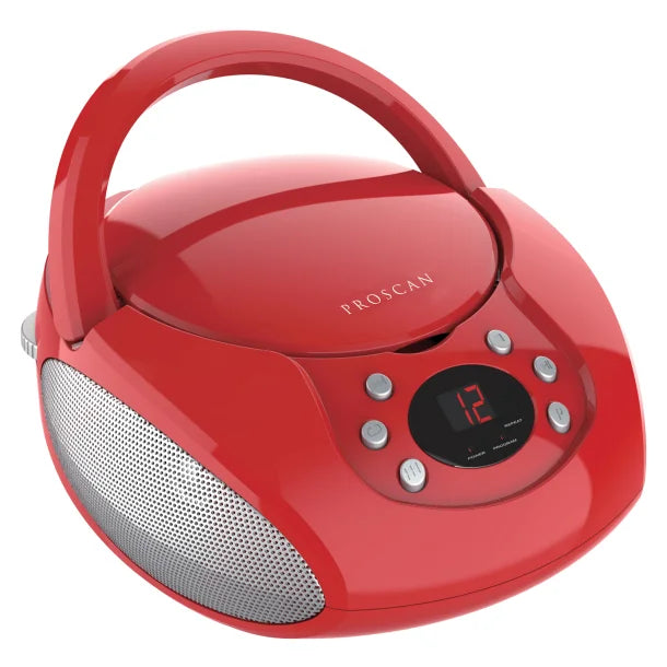 Proscan® CD/Radio Boom Box, PRCD261 (Red)