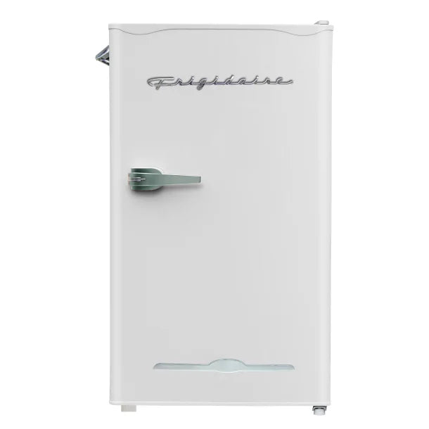 Frigidaire® 3.2-Cu.-Ft. 65-Watt Retro Bar Fridge with Side Bottle Opener (White)