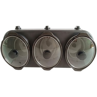 Frigidaire® 420-Watt Triple Slow Cooker and Buffet Server with Three 2.5-Quart Ceramic Pots