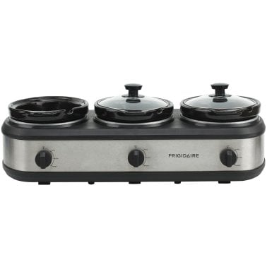 Frigidaire® 420-Watt Triple Slow Cooker and Buffet Server with Three 2.5-Quart Ceramic Pots