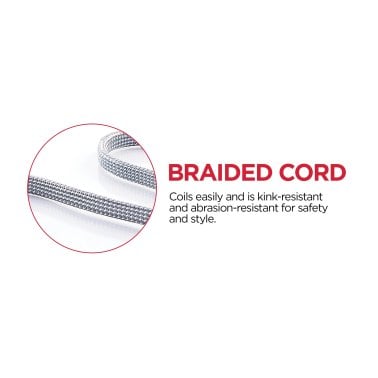 CyberPower® GC106U Reach and Charge™ USB and AC Power Cord, 6-Foot Braided Cable