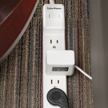CyberPower® MP1073SS 2-Pack of Essential Surge-Protector 6-Outlet Power Strips, 2-Foot Cord