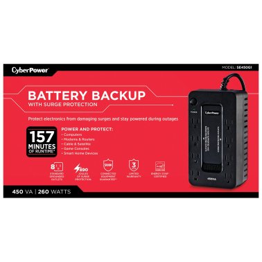 CyberPower® SE450G1 PC Battery Backup