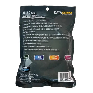 DataComm Electronics TrueStream Pro 10.2 Gbps High-Speed HDMI® Cable with Ethernet (9 Ft.)