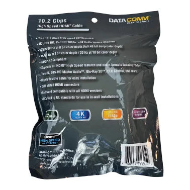 DataComm Electronics TrueStream Pro 10.2 Gbps High-Speed HDMI® Cable with Ethernet (15 Ft.)
