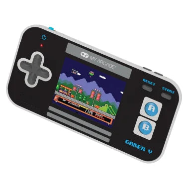 My Arcade® Gamer V Classic 220-in-1 Handheld Game System (Black/Blue)