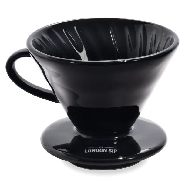 The London Sip® Ceramic Coffee Dripper, Black (1 to 4 Cup)