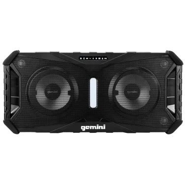 Gemini® Soundsplash Portable Waterproof Floating Bluetooth® True Wireless Dual-Woofer Party System with Lights, Black, SOSP-8