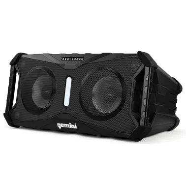 Gemini® Soundsplash Portable Waterproof Floating Bluetooth® True Wireless Dual-Woofer Party System with Lights, Black, SOSP-8