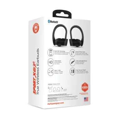 HyperGear® Sport X2 Bluetooth® Earbuds, True Wireless, Black