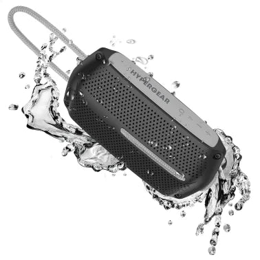 HyperGear® Wave Water-Resistant Bluetooth® Speaker (Black/Gray)
