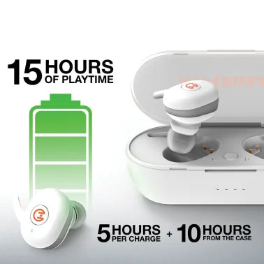 HyperGear® Active True Wireless Earbuds (White)