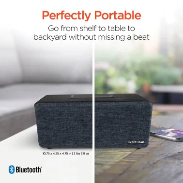 HyperGear® Fabrix 2 8-Watt Portable Bluetooth® Speaker with Microphone, Black