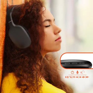 HyperGear® Vibe Over-Ear Wireless Bluetooth® Headphones with Microphone (Black)