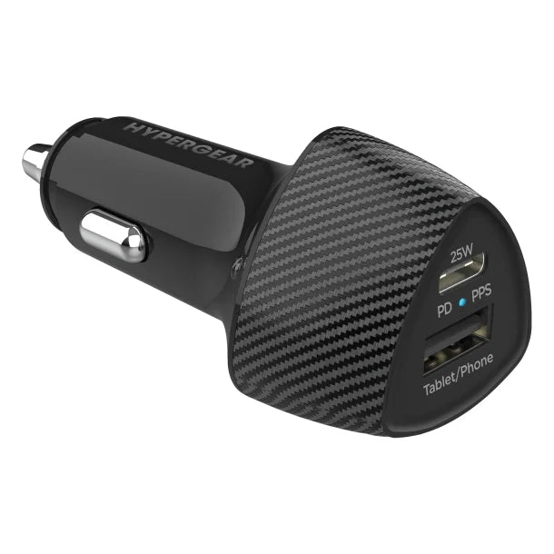 HyperGear® SpeedBoost 25-Watt PD Dual-Output Car Charger