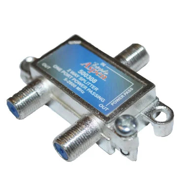 Eagle Aspen® 2-Way 2,600-MHz Coaxial Splitter with 1-Port Power Passing